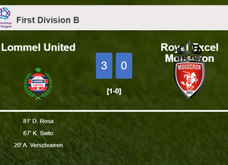 Lommel United prevails over Royal Excel Mouscron 3-0