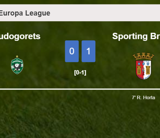 Sporting Braga prevails over Ludogorets 1-0 with a goal scored by R. Horta