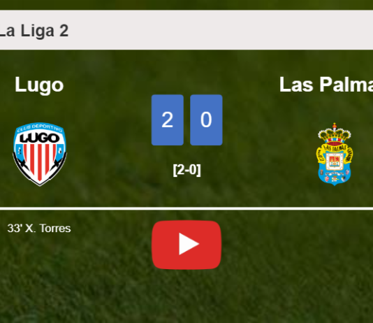 Lugo prevails over Las Palmas 2-0 on Wednesday. HIGHLIGHTS