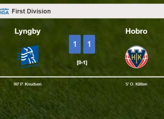 Lyngby grabs a draw against Hobro