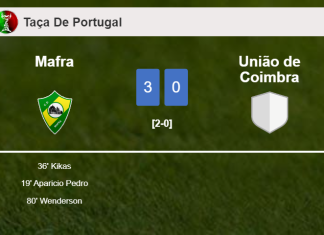 Mafra overcomes União de Coimbra 3-0