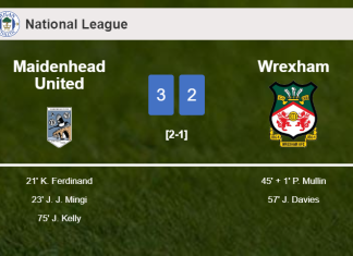 Maidenhead United conquers Wrexham 3-2