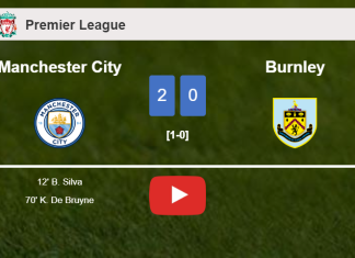 Manchester City surprises Burnley with a 2-0 win. HIGHLIGHTS