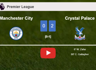 Crystal Palace surprises Manchester City with a 2-0 win. HIGHLIGHTS