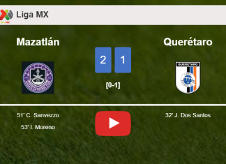 Mazatlán recovers a 0-1 deficit to conquer Querétaro 2-1. HIGHLIGHTS