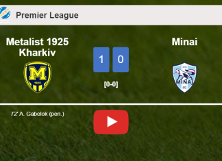 Metalist 1925 Kharkiv conquers Minai 1-0 with a goal scored by A. Gabelok. HIGHLIGHTS