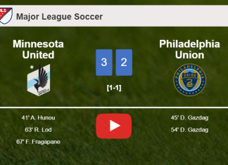 Minnesota United tops Philadelphia Union after recovering from a 1-2 deficit. HIGHLIGHTS
