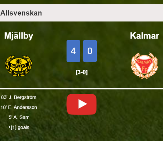 Mjällby annihilates Kalmar 4-0 with a great performance. HIGHLIGHTS