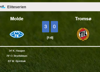 Molde beats Tromsø 3-0
