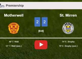 St. Mirren manages to draw 2-2 with Motherwell after recovering a 0-2 deficit. HIGHLIGHTS