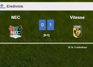 Vitesse tops NEC 1-0 with a goal scored by N. Frederiksen