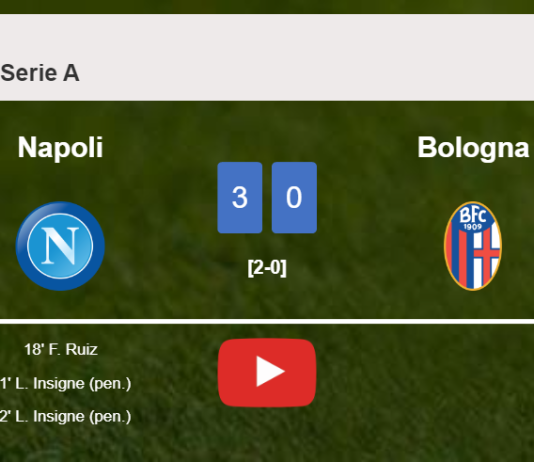 Napoli prevails over Bologna 3-0. HIGHLIGHTS
