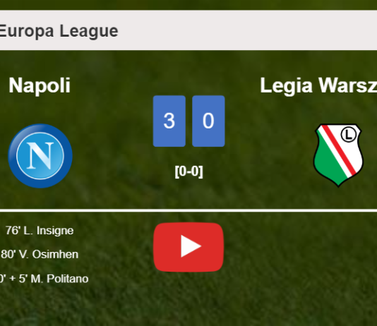 Napoli beats Legia Warszawa 3-0. HIGHLIGHTS