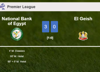 National Bank of Egypt overcomes El Geish 3-0