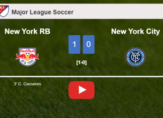 New York RB overcomes New York City 1-0 with a goal scored by C. Casseres. HIGHLIGHTS