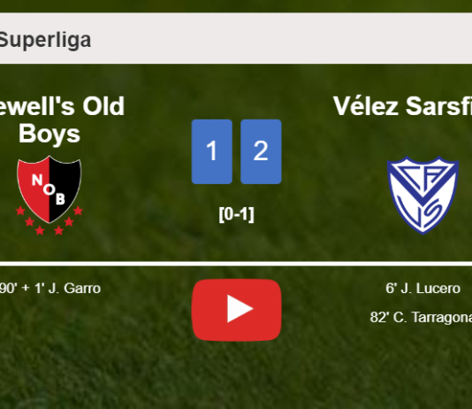 Vélez Sarsfield prevails over Newell's Old Boys 2-1. HIGHLIGHTS