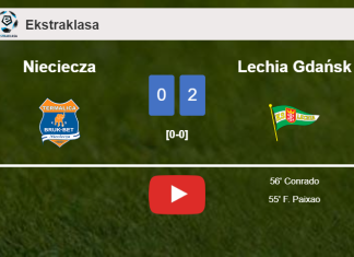 Lechia Gdańsk surprises Nieciecza with a 2-0 win. HIGHLIGHTS
