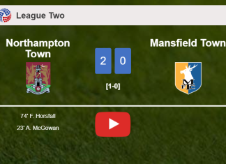 Northampton Town surprises Mansfield Town with a 2-0 win. HIGHLIGHTS