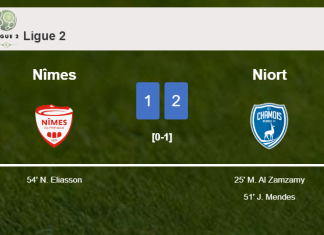 Niort defeats Nîmes 2-1