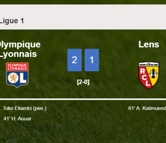 Olympique Lyonnais tops Lens 2-1