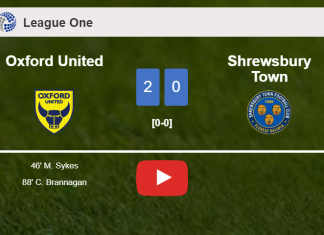 Oxford United surprises Shrewsbury Town with a 2-0 win. HIGHLIGHTS