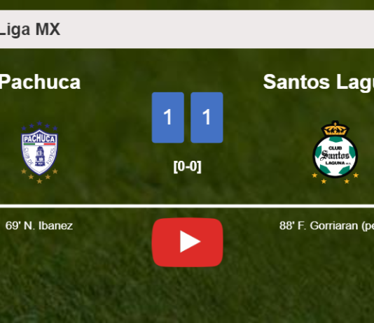 Santos Laguna steals a draw against Pachuca. HIGHLIGHTS