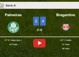 Bragantino overcomes Palmeiras 4-2. HIGHLIGHTS