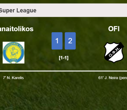OFI recovers a 0-1 deficit to conquer Panaitolikos 2-1
