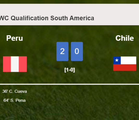 Peru beats Chile 2-0 on Friday