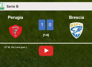 Perugia overcomes Brescia 1-0 with a goal scored by M. De. HIGHLIGHTS
