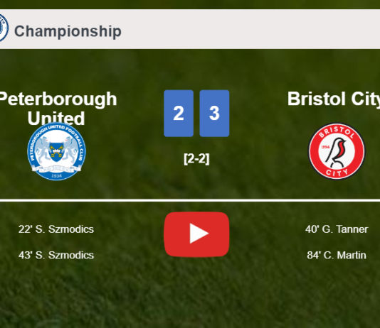 Bristol City beats Peterborough United 3-2. HIGHLIGHTS