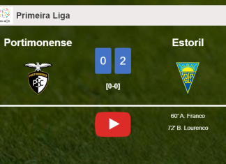 Estoril tops Portimonense 2-0 on Sunday. HIGHLIGHTS