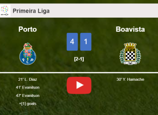 Porto liquidates Boavista 4-1 playing a great match. HIGHLIGHTS