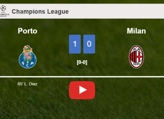 Porto defeats Milan 1-0 with a goal scored by L. Diaz. HIGHLIGHTS