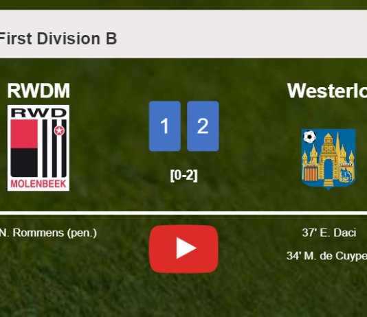 Westerlo overcomes RWDM 2-1. HIGHLIGHTS