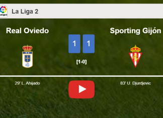 Real Oviedo and Sporting Gijón draw 1-1 on Saturday. HIGHLIGHTS