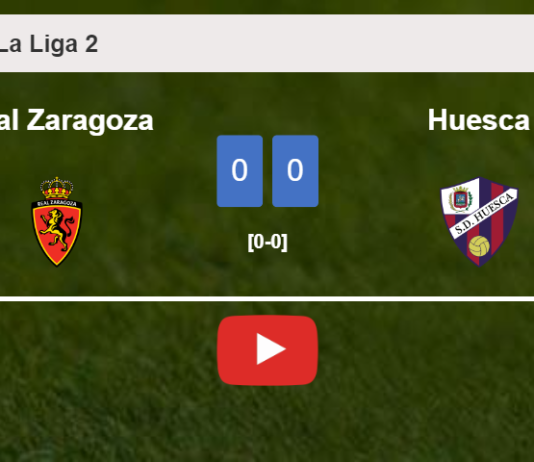 Real Zaragoza draws 0-0 with Huesca with A. Gimenez missing a penalt. HIGHLIGHTS