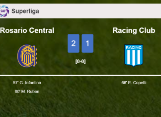 Rosario Central tops Racing Club 2-1