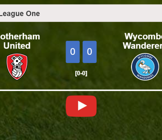 Rotherham United draws 0-0 with Wycombe Wanderers on Tuesday. HIGHLIGHTS