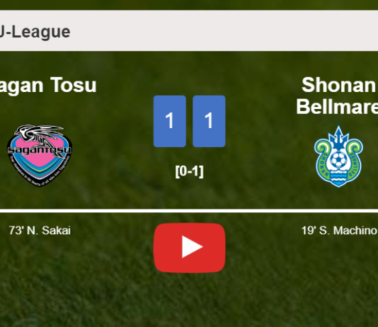 Sagan Tosu and Shonan Bellmare draw 1-1 on Saturday. HIGHLIGHTS
