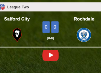 Salford City draws 0-0 with Rochdale on Tuesday. HIGHLIGHTS