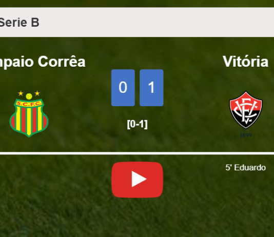 Vitória conquers Sampaio Corrêa 1-0 with a goal scored by Eduardo. HIGHLIGHTS