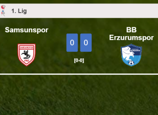 Samsunspor draws 0-0 with BB Erzurumspor on Saturday