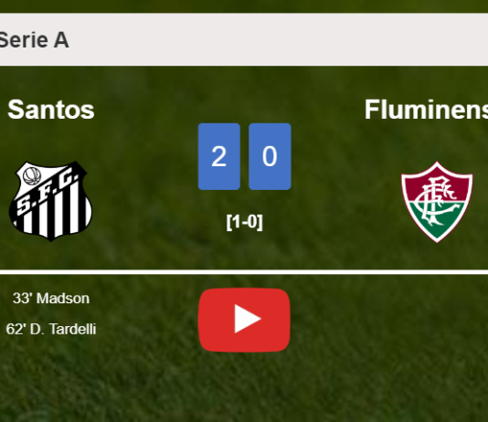 Santos prevails over Fluminense 2-0 on Wednesday. HIGHLIGHTS