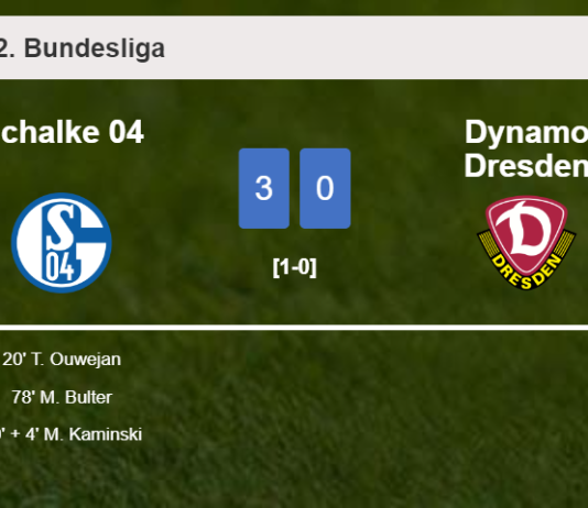 Schalke 04 overcomes Dynamo Dresden 3-0