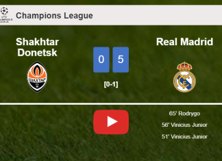 Real Madrid beats Shakhtar Donetsk 5-0 after playing a incredible match. HIGHLIGHTS