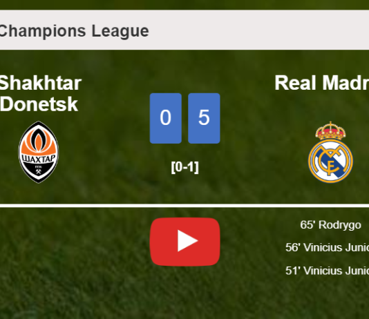 Real Madrid beats Shakhtar Donetsk 5-0 after playing a incredible match. HIGHLIGHTS