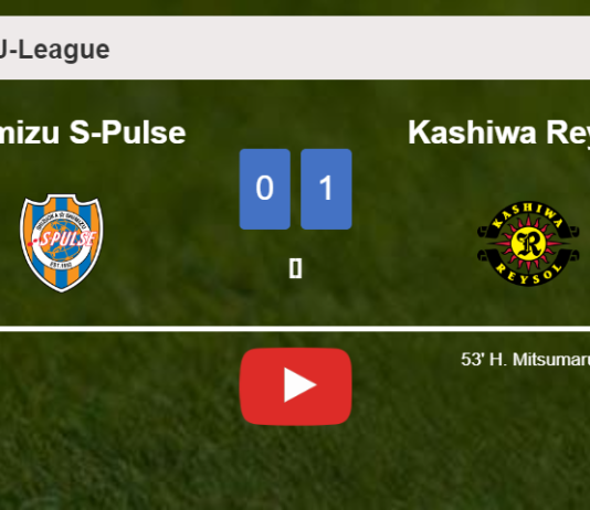 Kashiwa Reysol conquers Shimizu S-Pulse 1-0 with a goal scored by H. Mitsumaru. HIGHLIGHTS