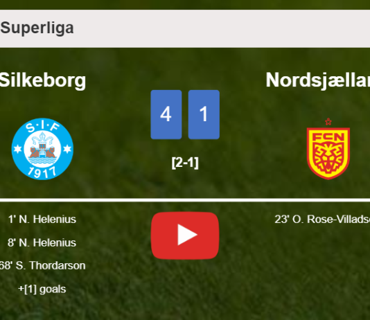 Silkeborg annihilates Nordsjælland 4-1 showing huge dominance. HIGHLIGHTS