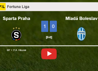Sparta Praha conquers Mladá Boleslav 1-0 with a late goal scored by A. Hlozek. HIGHLIGHTS